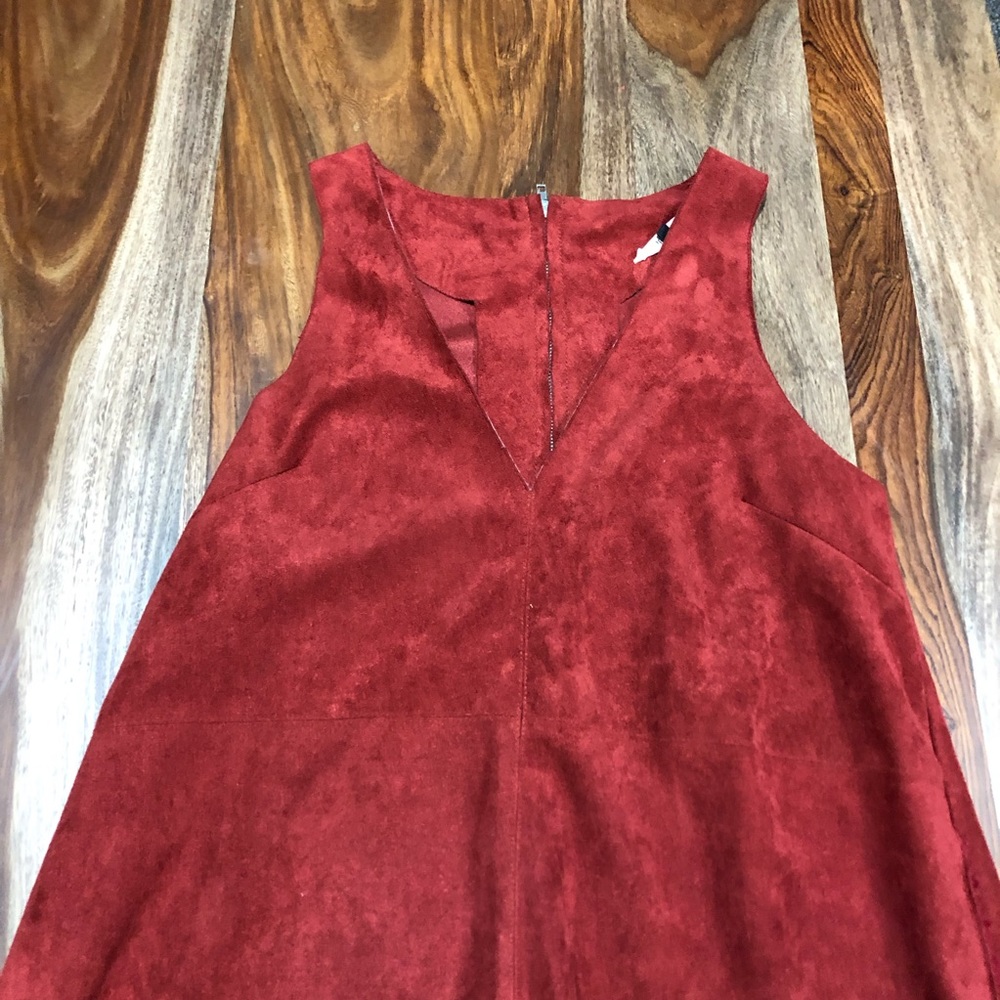 Velvet Burnt Orange Dress